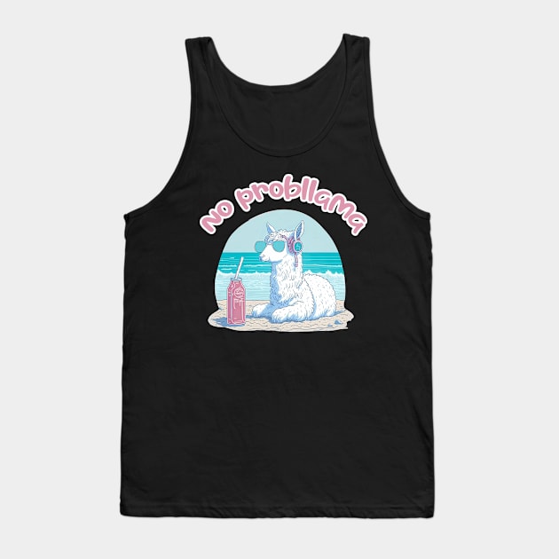 No Probllama Tank Top by Inked Lab